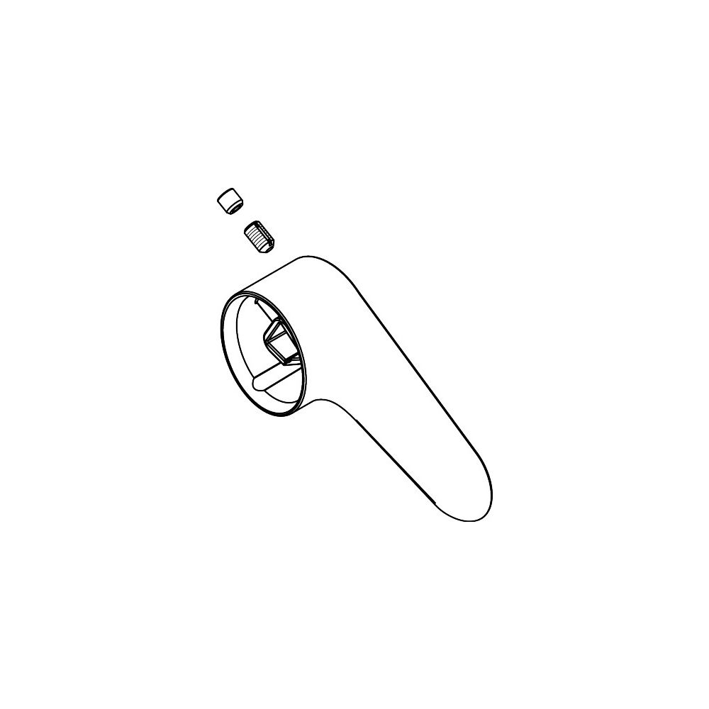 Hansgrohe AXOR Poignée pour mitigeur de bain/douche Citterio M, apparent, chromé, 34094000