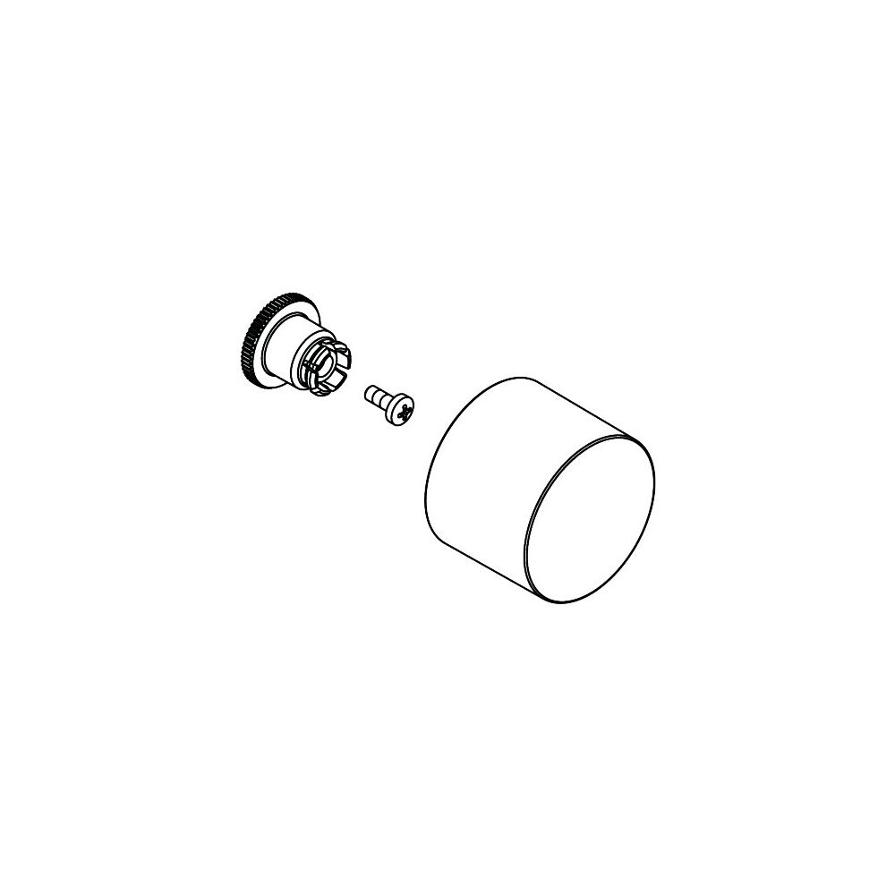 Hansgrohe AXOR Poignée pour robinet d'arrêt Massaud, chromé, 18096000