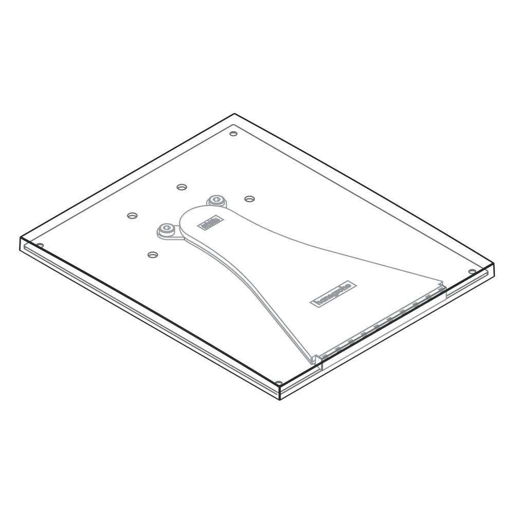 Hansgrohe AXOR plaque de sortie pour robinetterie de lavabo Massaud 3 trous murale, chromé, 98700000