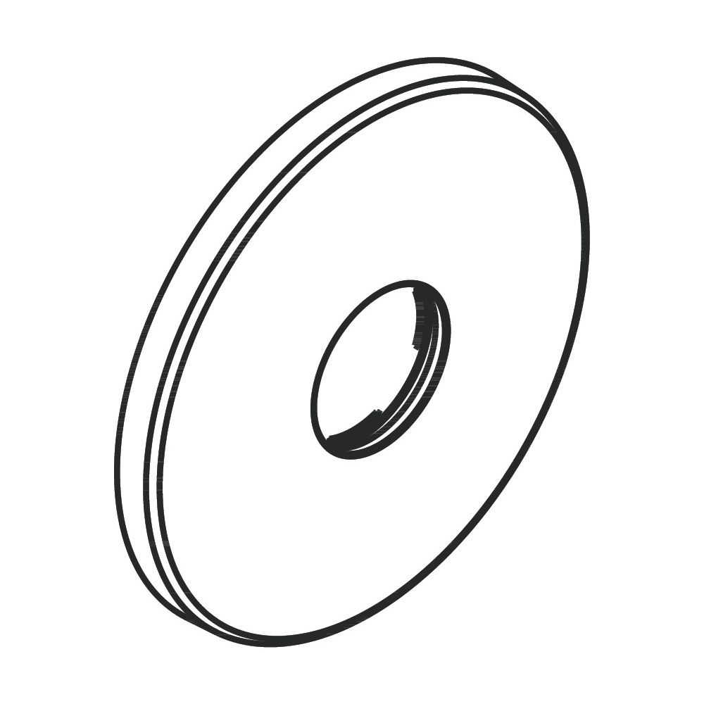 Rosace Hansgrohe pour thermostat AXOR Highflow, 150 mm, 98981000