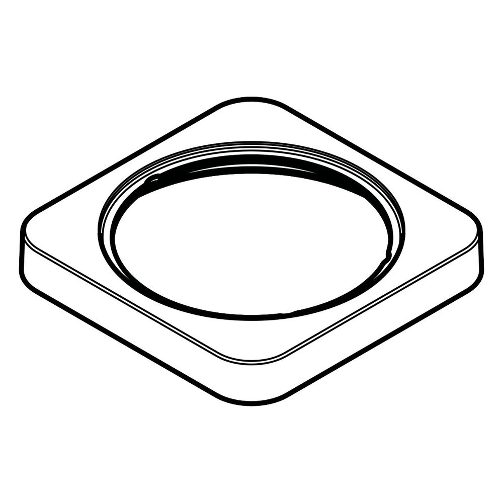 Hansgrohe AXOR Rosace pour bec Citterio M, robinetterie de baignoire 4 trous, chromée, 98509000