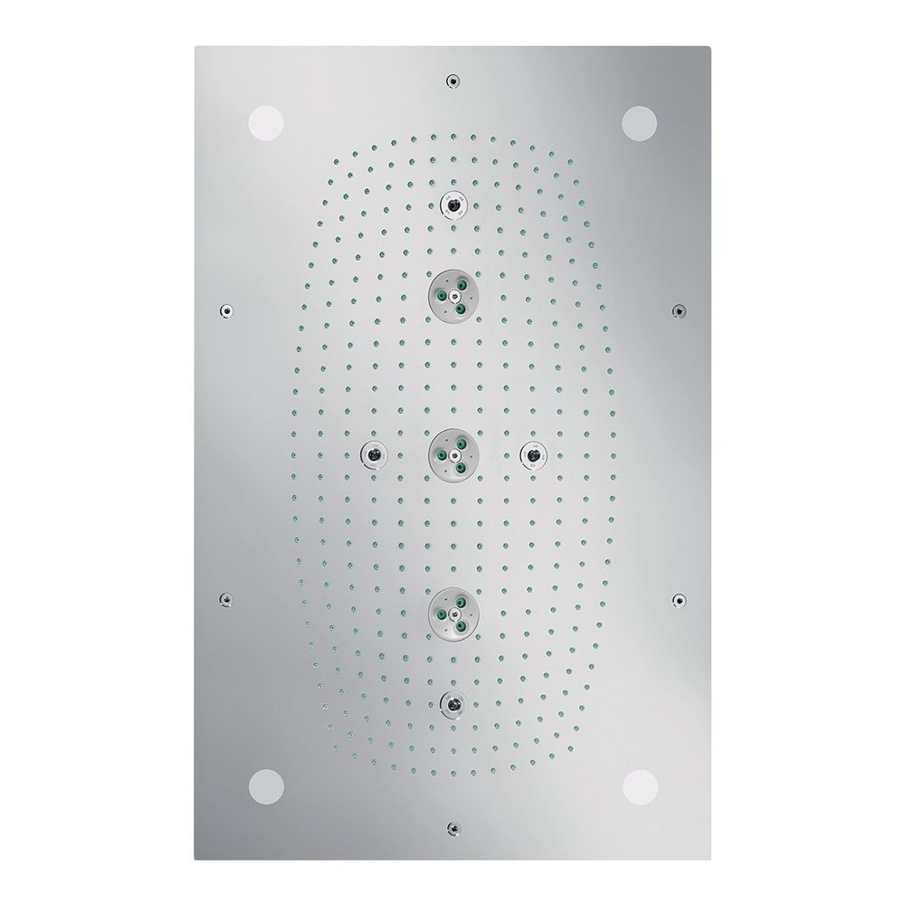 Hansgrohe Pompe de douche Raindance Rainmaker rectangulaire 28,1 l/min avec éclairage, chromée
