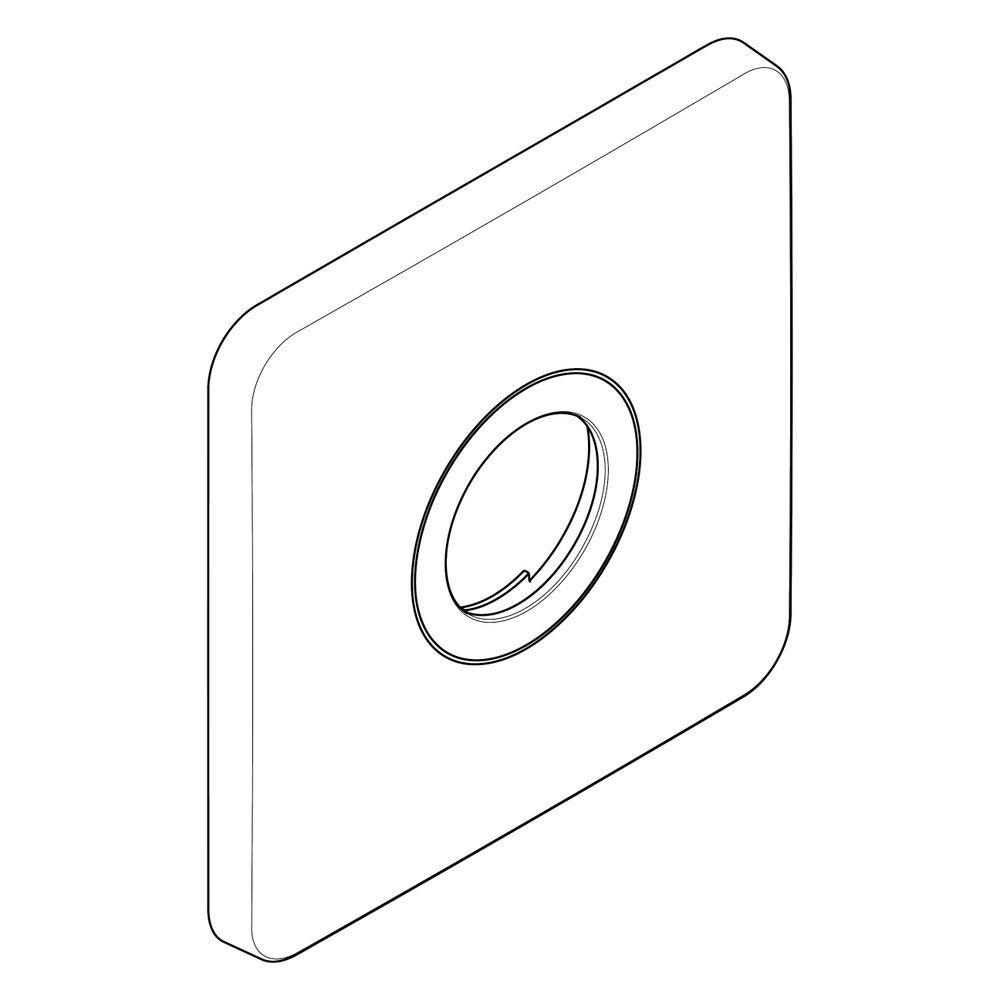 Hansgrohe AXOR Rosette pour thermostat Citterio M encastré, 170x170 mm, 98917000