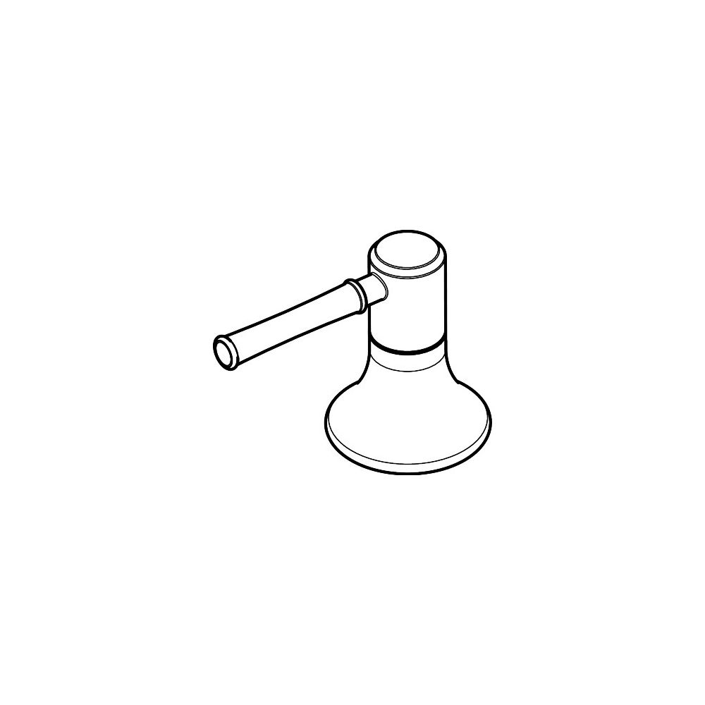 Poignée Hansgrohe pour mitigeur Talis Classic 3 trous, eau chaude, chromé, 98525000