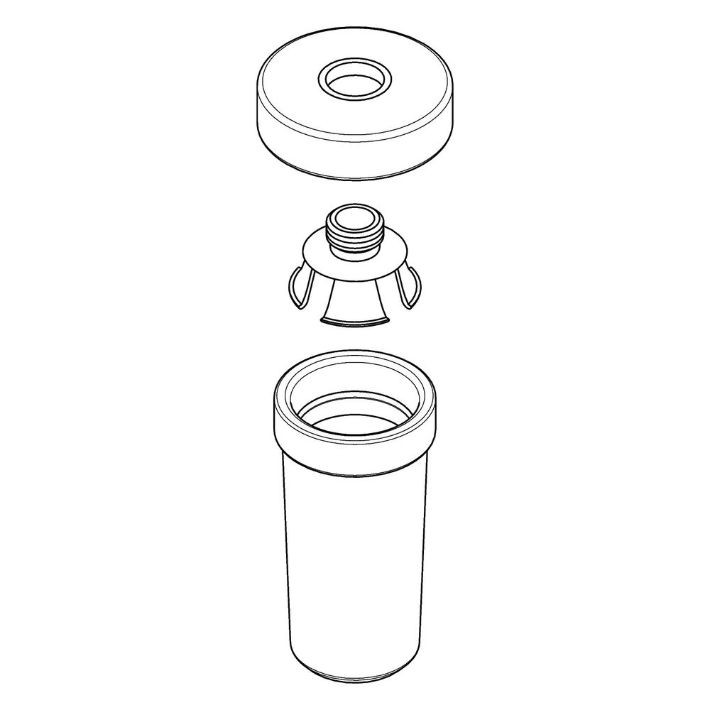 Réservoir en céramique Hansgrohe pour distributeur de lotion, 98543000
