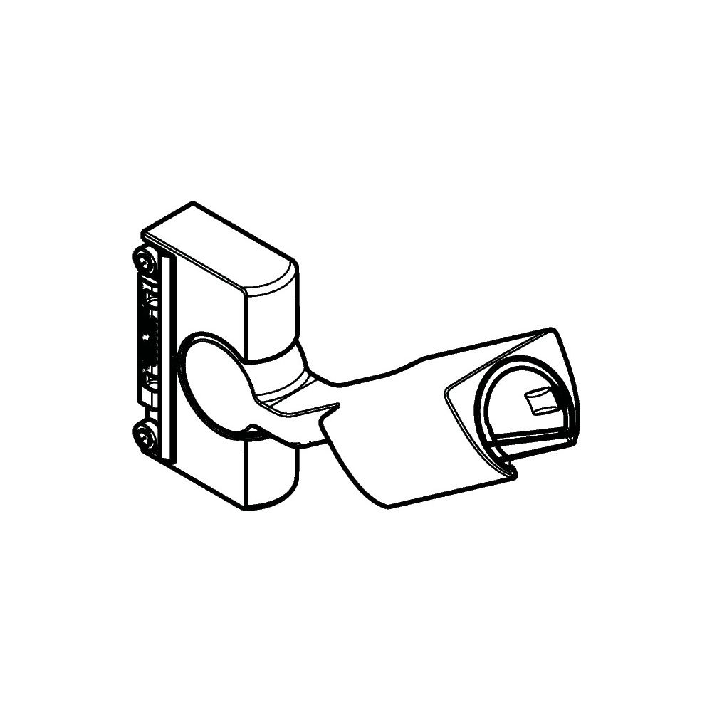 Hansgrohe Coulisseau pour barre murale PuraVida, chromé, 95407000