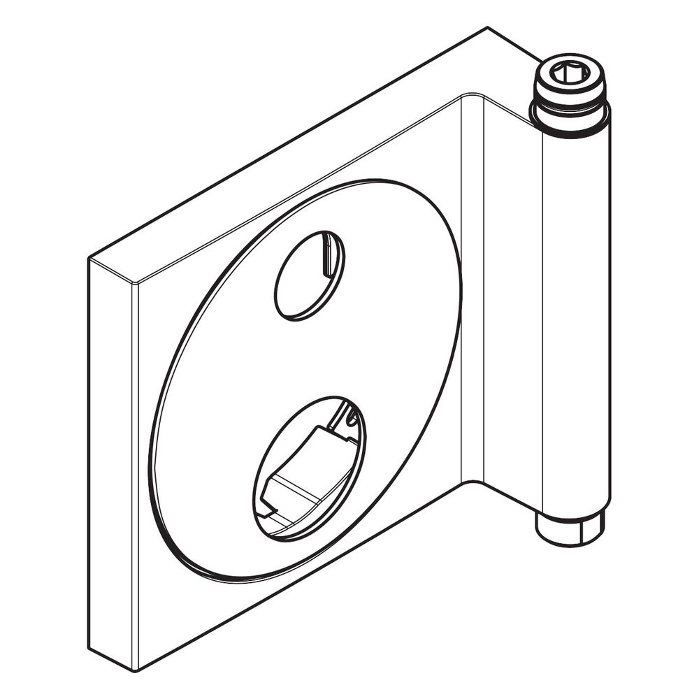 Hansgrohe Rosette pour système de douche Raindance Showerpipe en version encastrée, chromée, 95479000