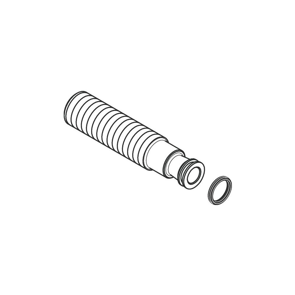Raccord Hansgrohe G 1/2" pour mitigeur de lavabo 2 trous encastré, Chrome, 95626000