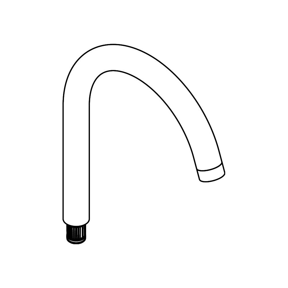 Hansgrohe Bec pivotant Talis S2 pour mitigeur de lavabo, Chromé, 95494000