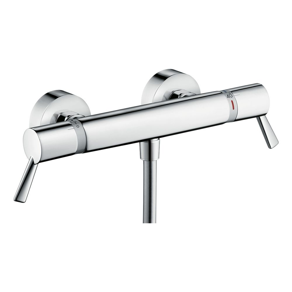 Hansgrohe Ecostat Comfort Brausethermostat Care en saillie, 17 l/min, poignées extra-longues, chromé