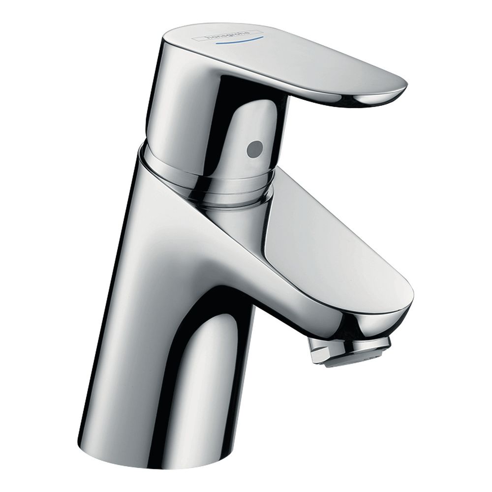 Hansgrohe Robinet de lavabo Focus 70 mm, avec poignée à levier pour eau froide ou eau prémélangée sans garniture, chromé