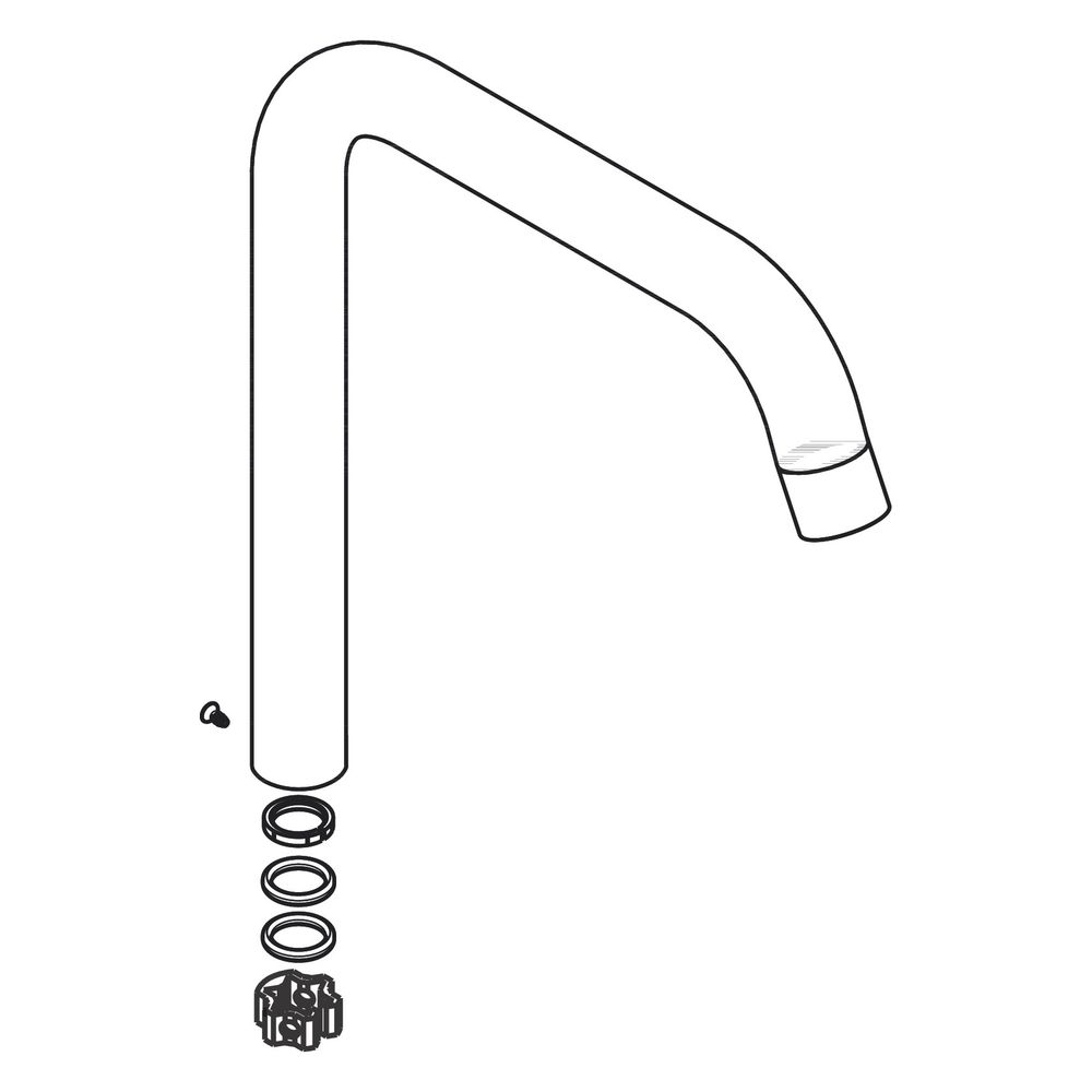 Hansgrohe Bec de robinet pour évier Focus, chromé, 95822000