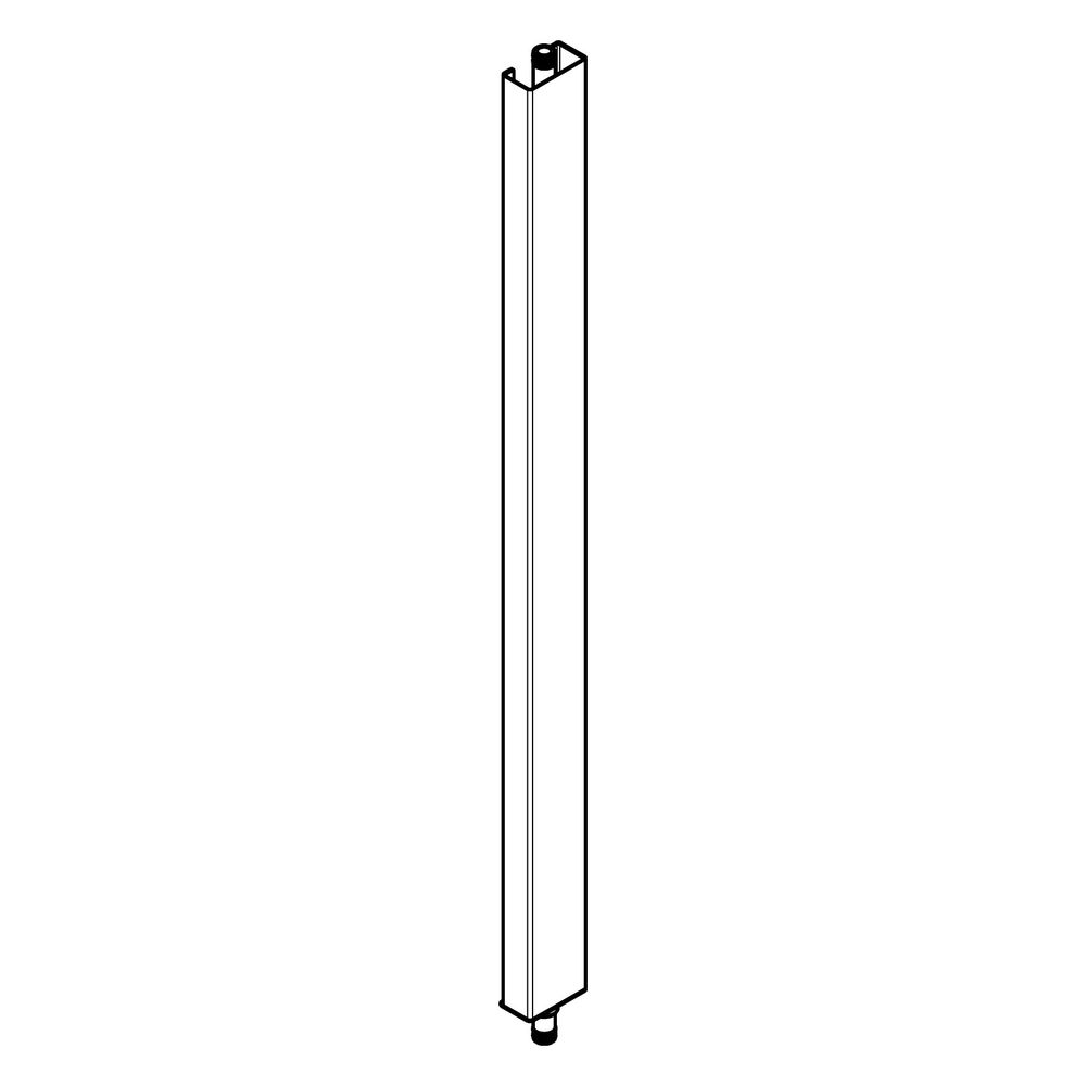 Hansgrohe Tube incl. cache 850 mm non raccourcissable pour Raindance E, Raindance Select E Showerpipe, chromé, 95953000