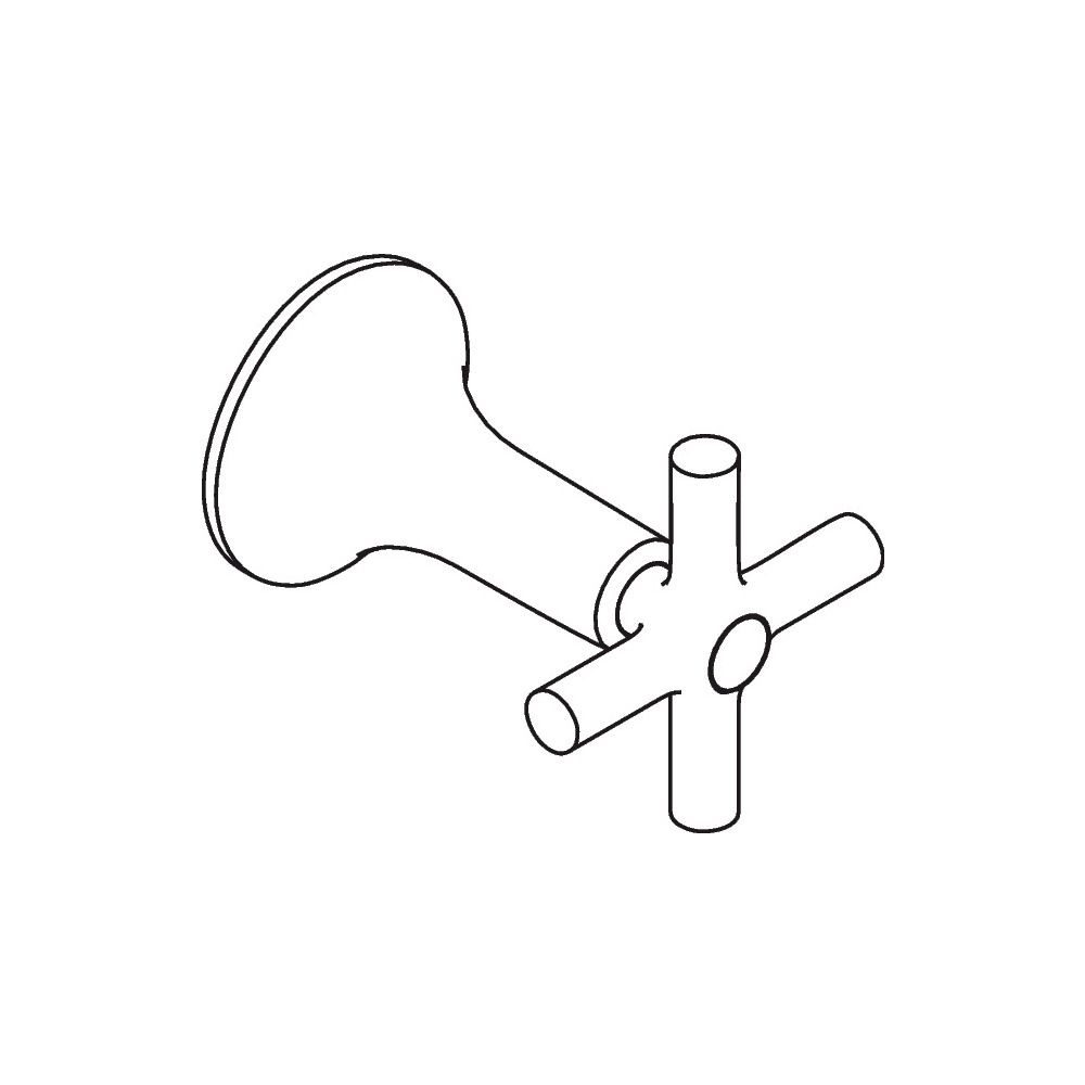 Hansgrohe AXOR Poignée pour Terrano, chromée, 37293000