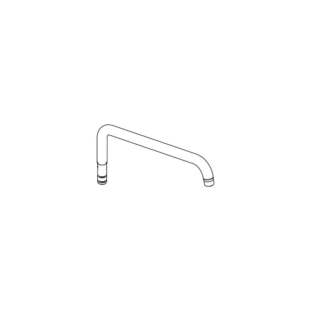 Bras de douche Hansgrohe 400 mm, chromé, 95985000