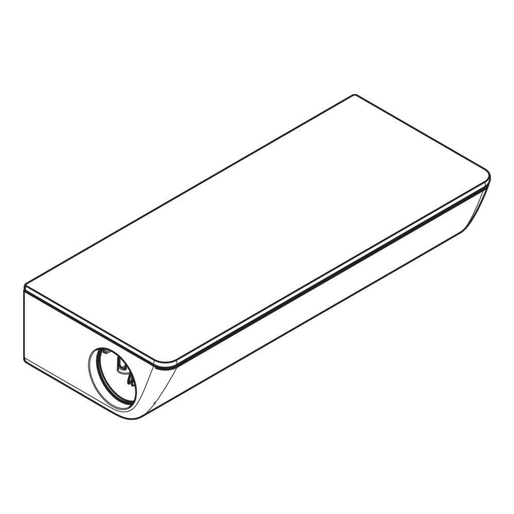 Hansgrohe Capot de douche encastré Ecostat Select, blanc/chromé, 98477400