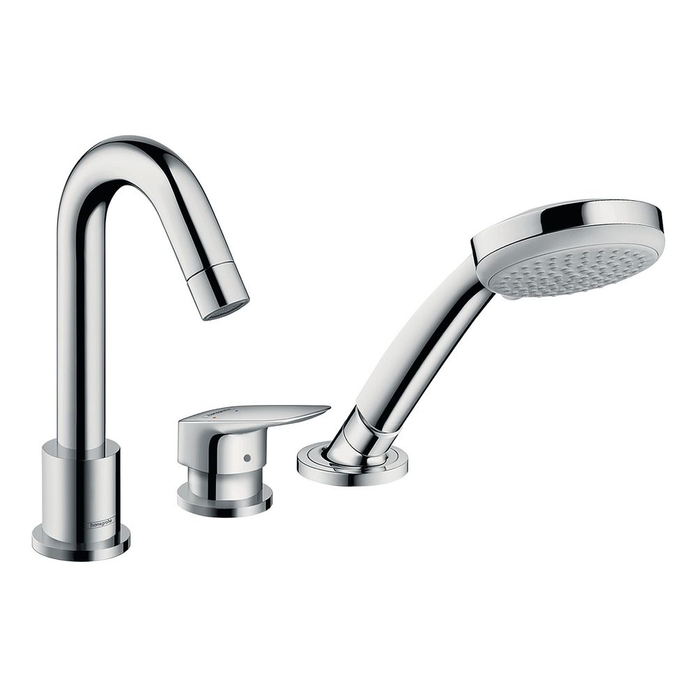 Mélangeur monocommande pour baignoire Logis 3 trous Hansgrohe pour Secuflex, Chrome