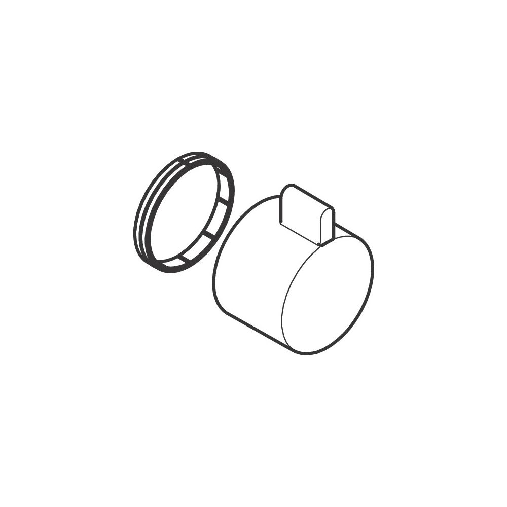 Poignée de thermostat Hansgrohe pour thermostat encastré, chromé, 92215000