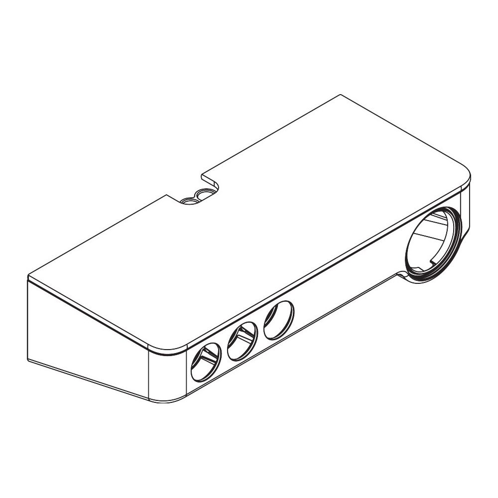 Hansgrohe Cache-surface encastré Raindance Select Showerpipe Système de douche 3, Blanc/Chromé, 92165400