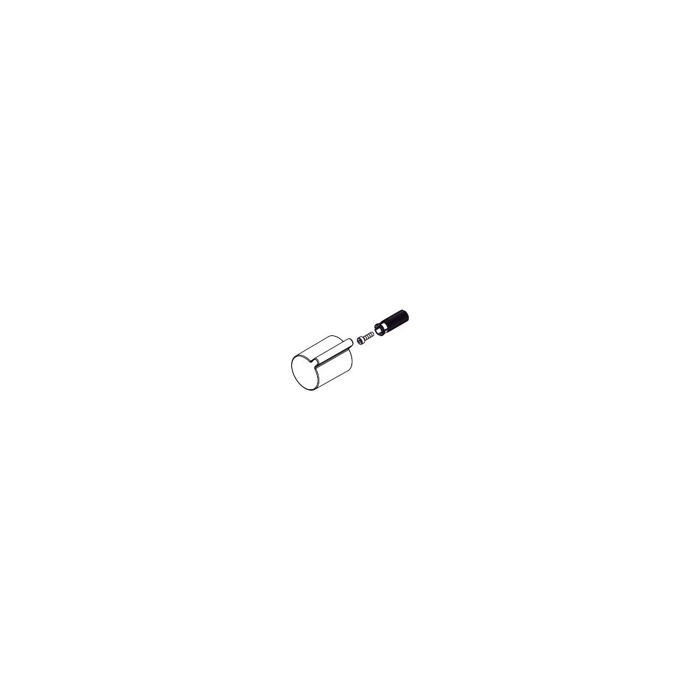 Poignée tournante Hansgrohe Raindance E 150 SemiPipe chromée, 92200000