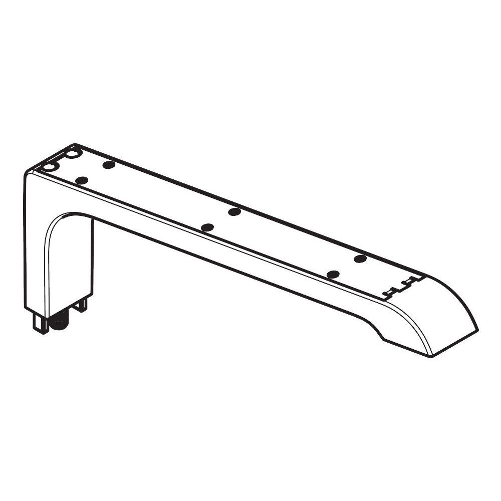 Bras de douche Raindance Select E 300 2jet Hansgrohe, chromé, 92267000