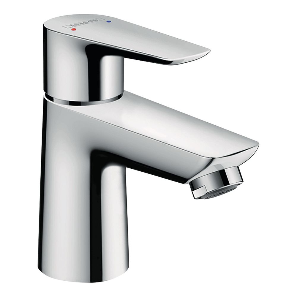 Mitigeur monocommande pour lavabo Hansgrohe Talis E 80 mm, 5 l/min, pour installation basse pression, évacuation par tige de traction, chromé