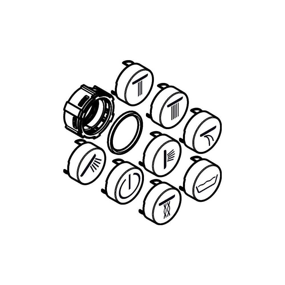 Hansgrohe AXOR Symbole Set, noir, 92544610