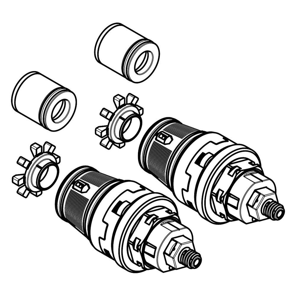 Hansgrohe Unité d'arrêt AV-P DN 9 incl. bague de soutien et clapet anti-retour, réf. 92692000