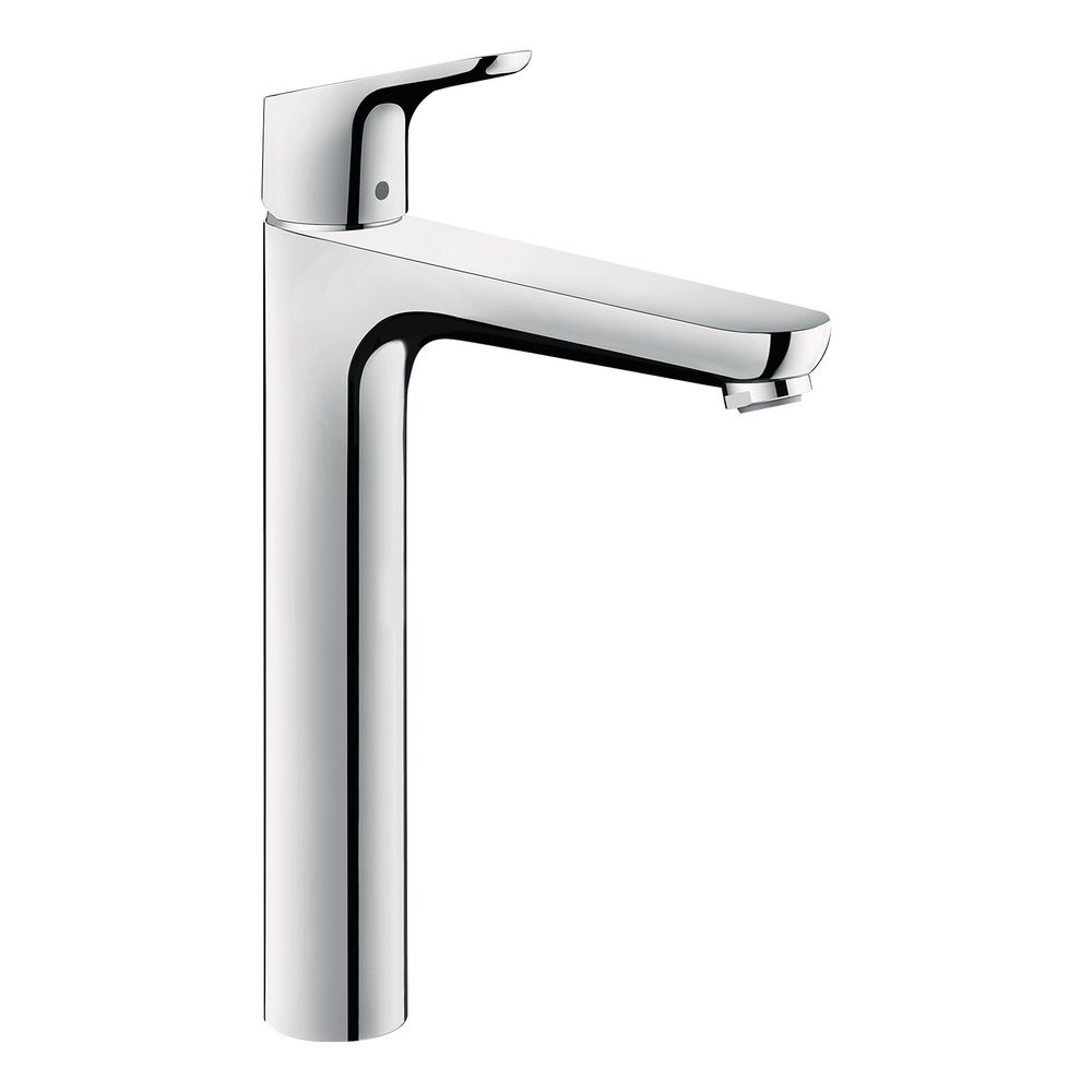 Mitigeur monocommande Hansgrohe Focus pour lavabo 230 mm, débit 5 l/min avec garniture à tirette pour lavabos sur colonne, finition chromée