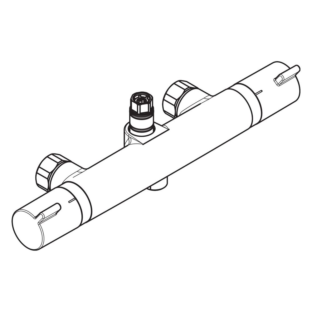 Hansgrohe Thermostat Ecostat Comfort pour Showerpipe, chromé, 92850000