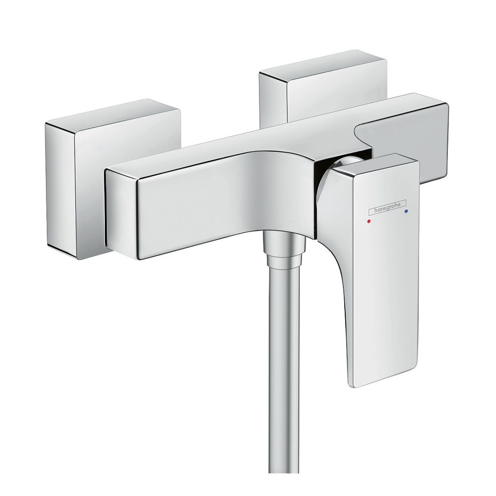 Mitigeur de douche Hansgrohe Metropol à levier unique, montage apparent, 16 l/min, finition chromée
