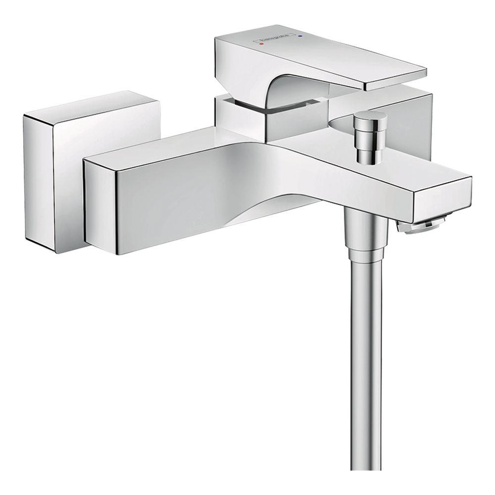 Mitigeur monocommande pour baignoire Hansgrohe Metropol, débit 22 l/min, poignée ergonomique, chromé