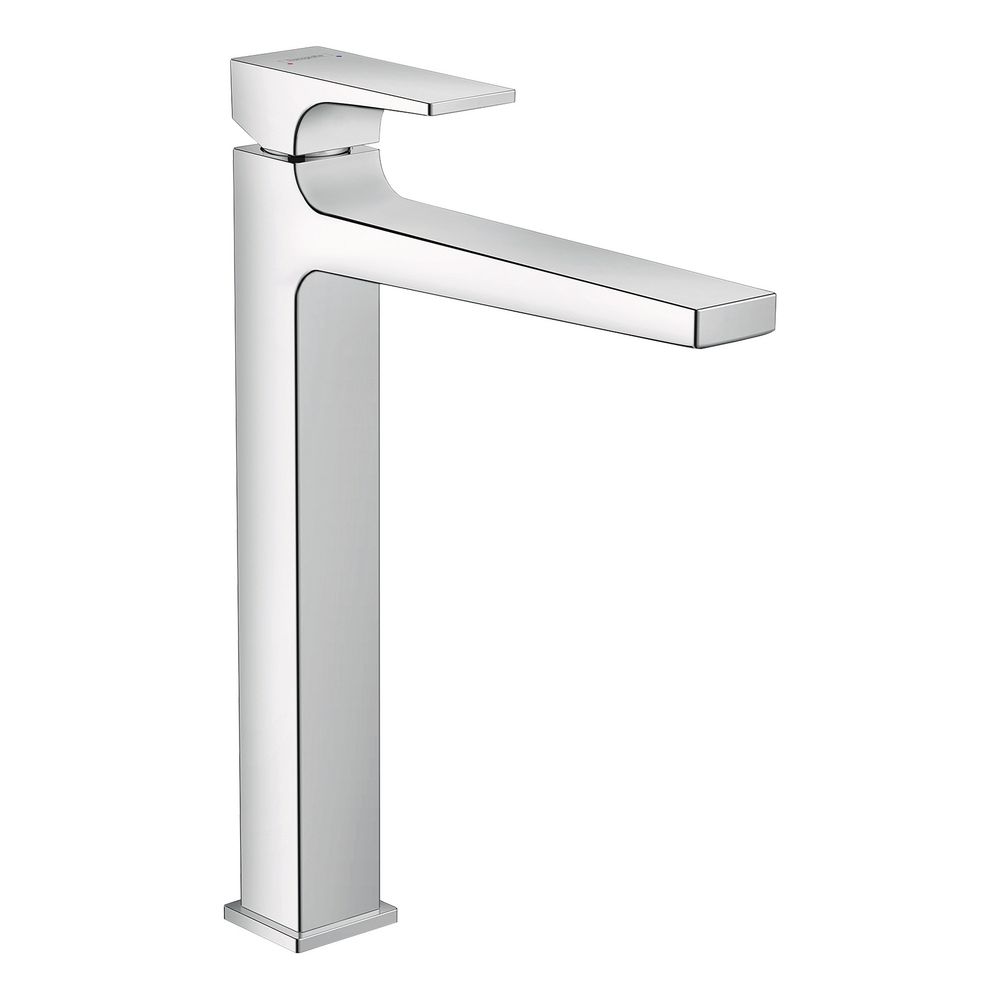 Mitigeur monocommande Metropol pour lavabo Hansgrohe 260 mm, 5 l/min, levier de commande pour AWT, évacuation Push-Open, chromé