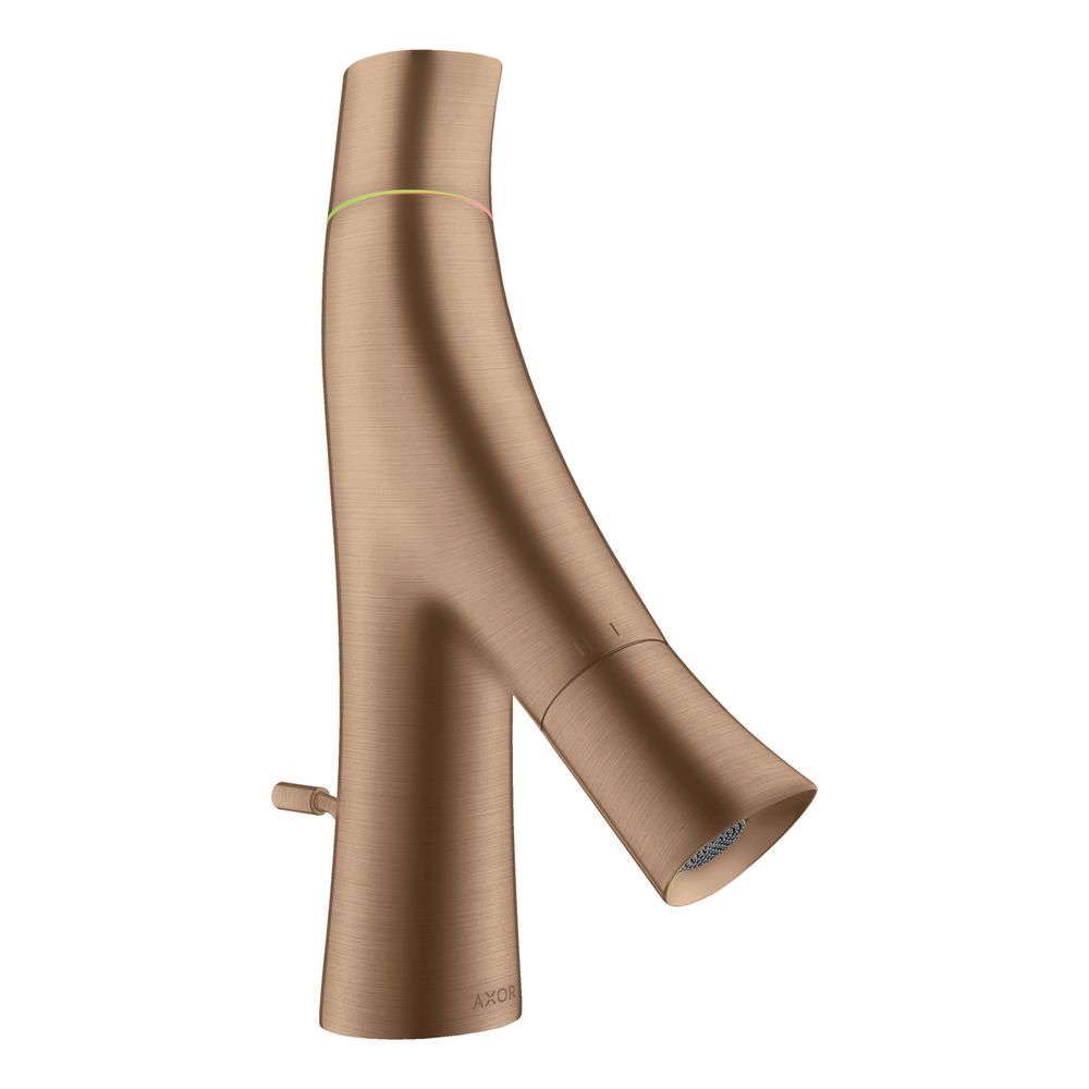 Mélangeur de lavabo AXOR Starck Organic 2-poignées Hansgrohe 50 mm, 3,4 l/min, pour eau chaude/froide, évacuation par tige, finition Or brossé
