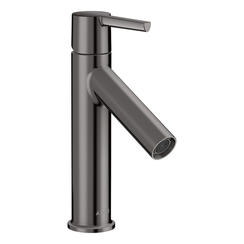 Hansgrohe AXOR Starck Mitigeur monocommande pour lavabo 100 mm, 5 l/min, poignée à levier, vidange, Chrome noir poli