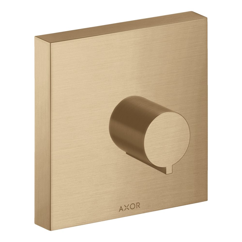 Hansgrohe AXOR ShowerSolutions Vanne d'arrêt encastrée 120x120mm, carrée, DN 15/DN 20, Bronze brossé