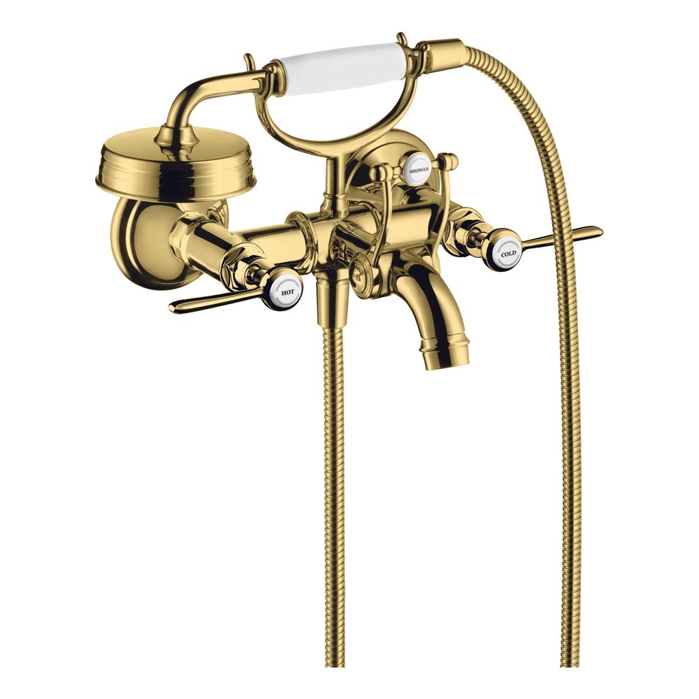 Hansgrohe AXOR Montreux mitigeur de baignoire à deux poignées, 20 l/min, finition Or poli