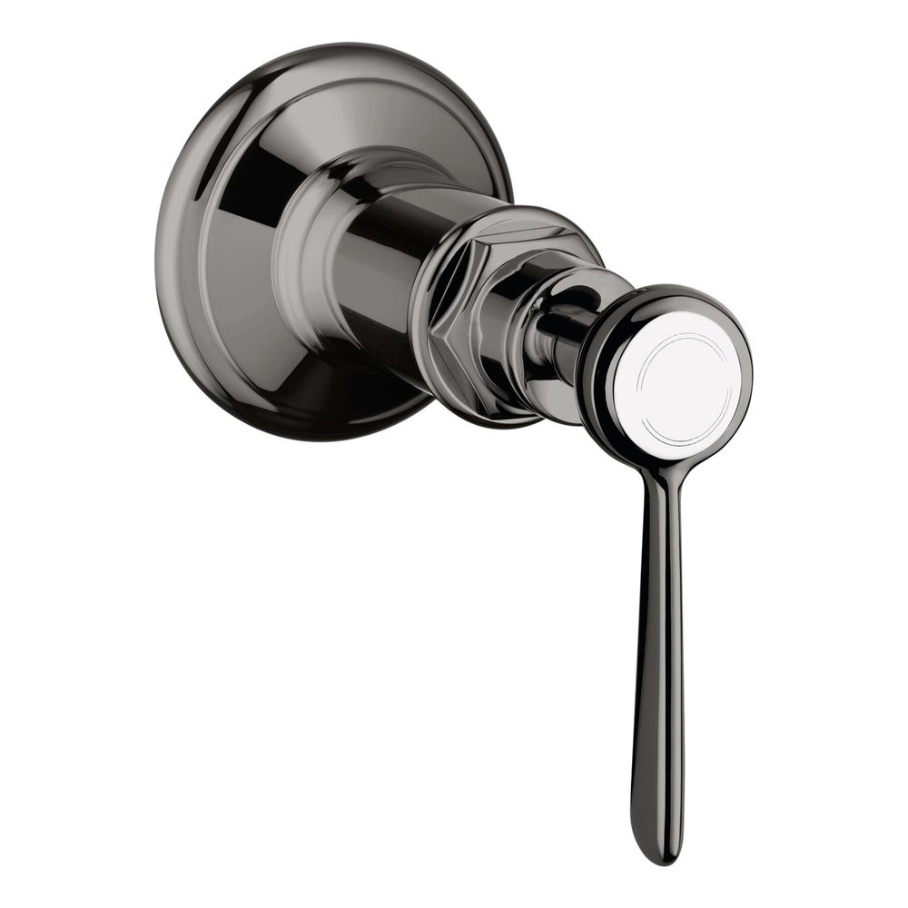Vanne d'arrêt encastrée Hansgrohe AXOR Montreux, levier, DN 15/DN 20, Polished Black Chrome