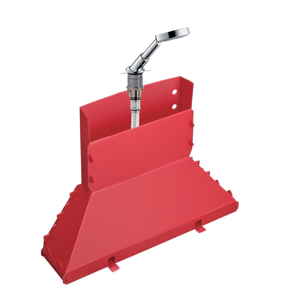 Hansgrohe AXOR Kit de bord de baignoire Bouroullec DN 15, douchette, support de douchette, flexible, Secubox, Optique Or brossé