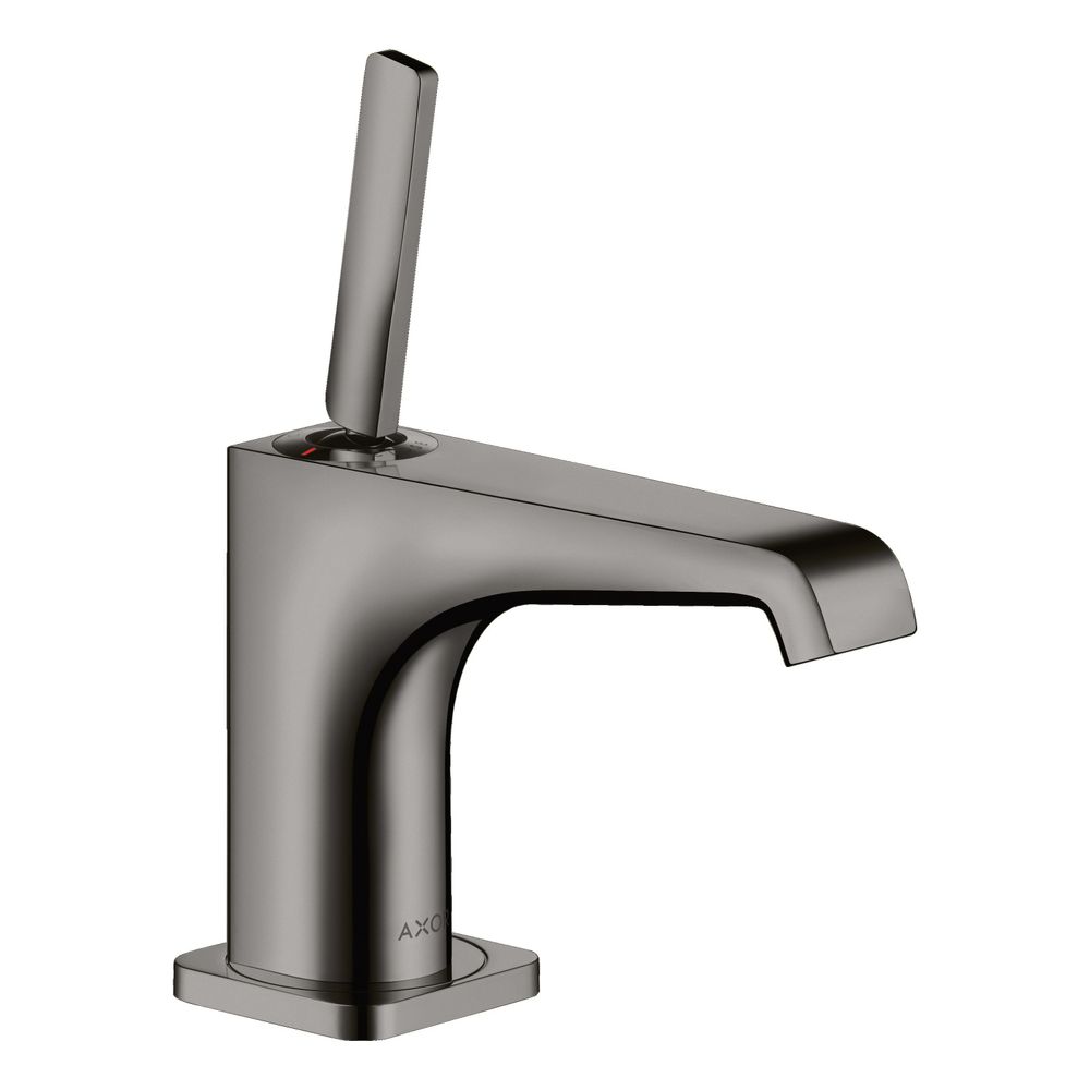 Robinet de lavabo AXOR Citterio E Hansgrohe, colonne, poignée à goupille sans évacuation, portée 135 mm, Chrome noir poli