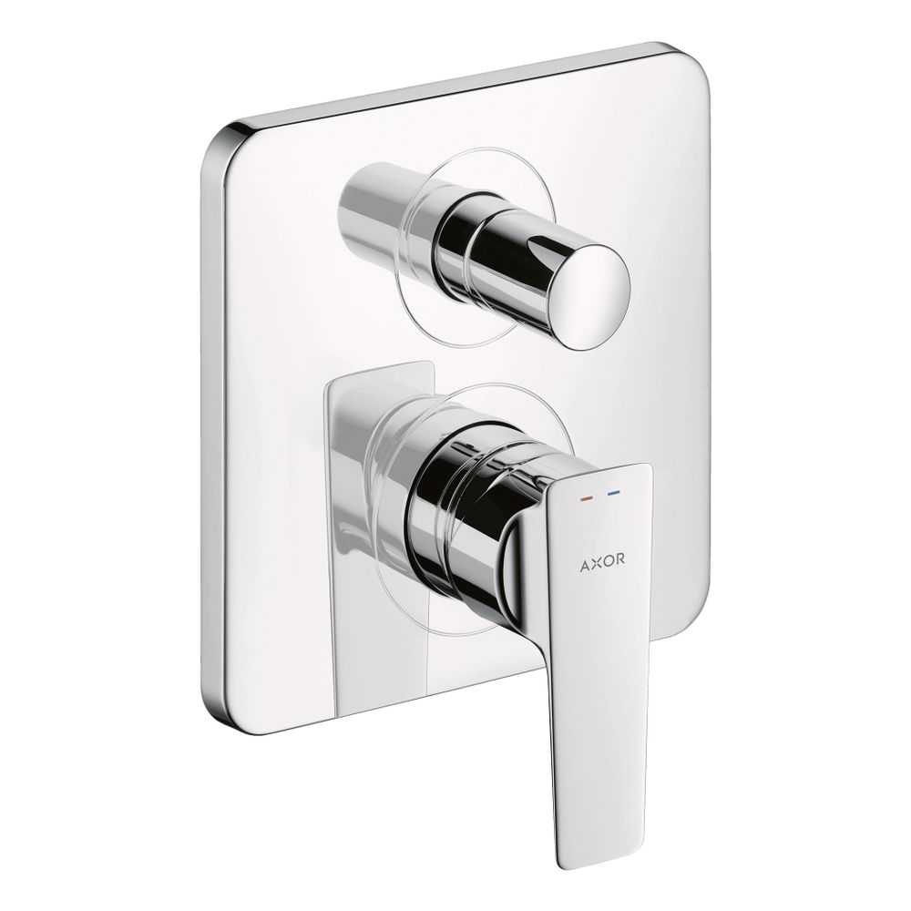 Hansgrohe Mitigeur de bain monocommande AXOR Citterio E encastré, 2 consommateurs, Polished Red Gold