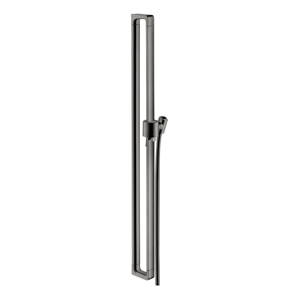Hansgrohe AXOR Citterio E Barre de douche 90 cm, flexible de douche 160 cm, Chrome noir poli