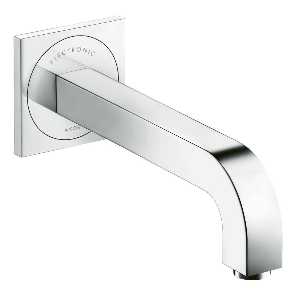 Mélangeur électronique AXOR Citterio Hansgrohe pour lavabo encastré, 5 l/min, montage mural, bec de 221 mm, finition Or brossé