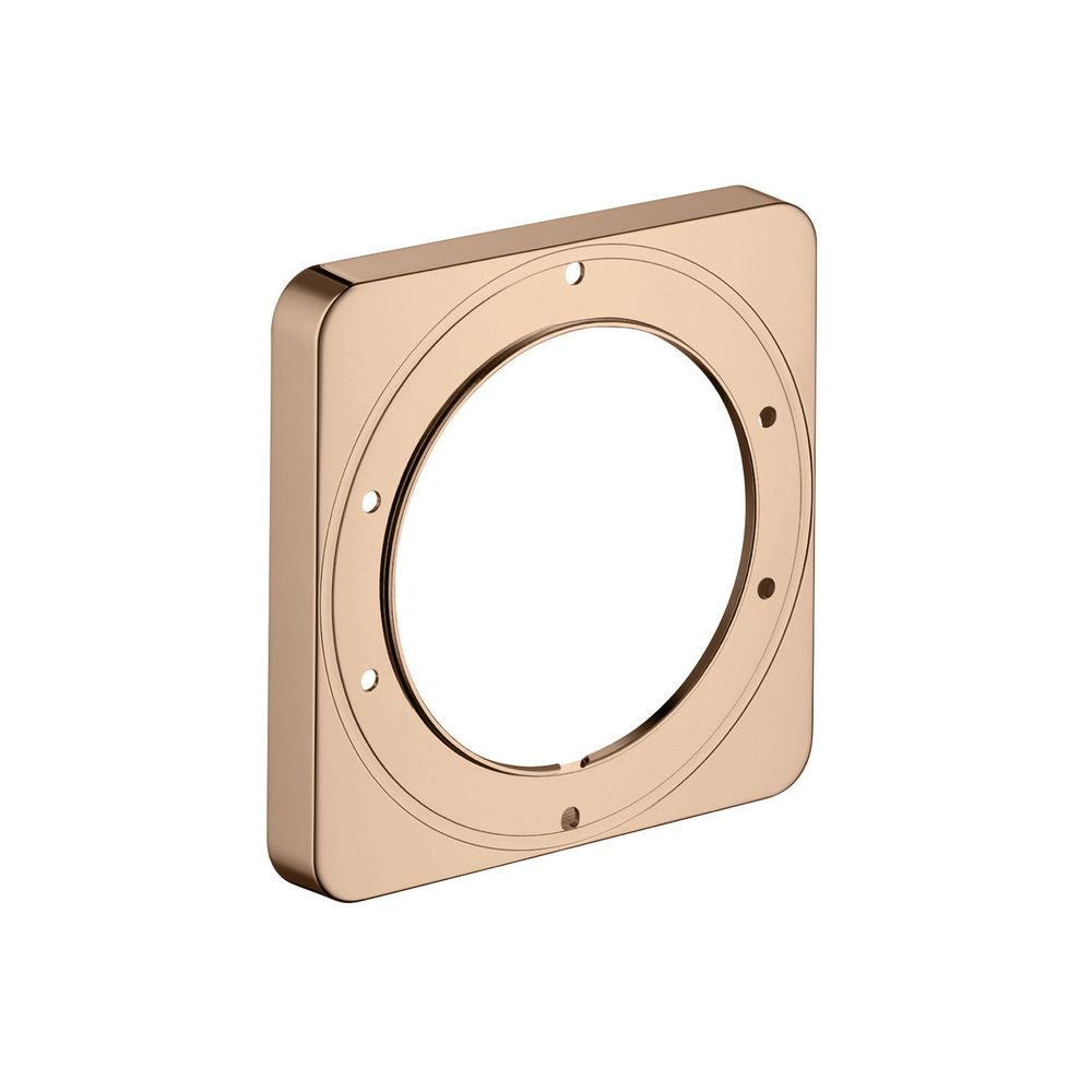 Hansgrohe AXOR Citterio M rosace de rallonge, set F, 172x172 mm, 22 mm, Or rouge poli