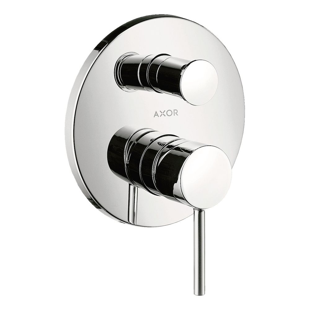 Mitigeur de baignoire monocommande Hansgrohe AXOR Starck, montage encastré, 29 l/min, poignée à goupille, finition Edelstahl Optic