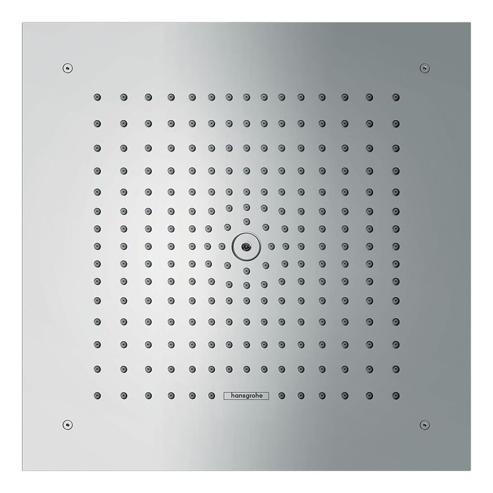 Pommeau Hansgrohe Raindance E, 8 l/min, 400x400 mm, 1 jet, EcoSmart fixation plafond intégrée, Chrome