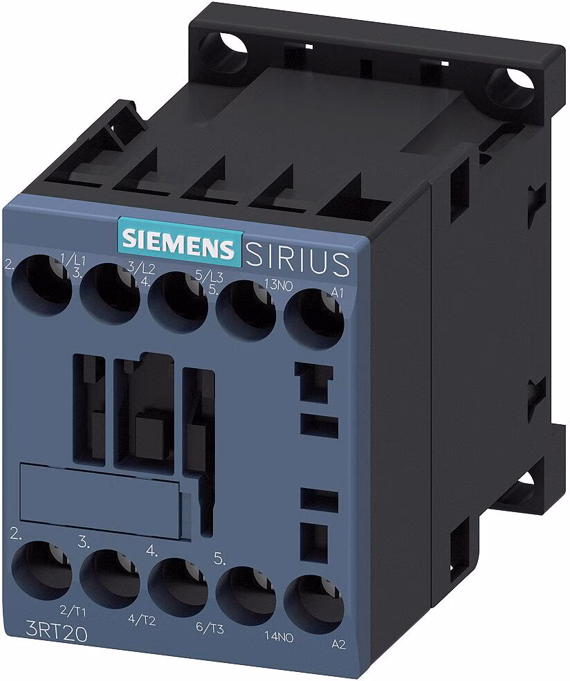 Contacteur de puissance Siemens 3RT20161AP01, taille de construction S00, 4 kW, 230 V, 50/60 Hz, 1S