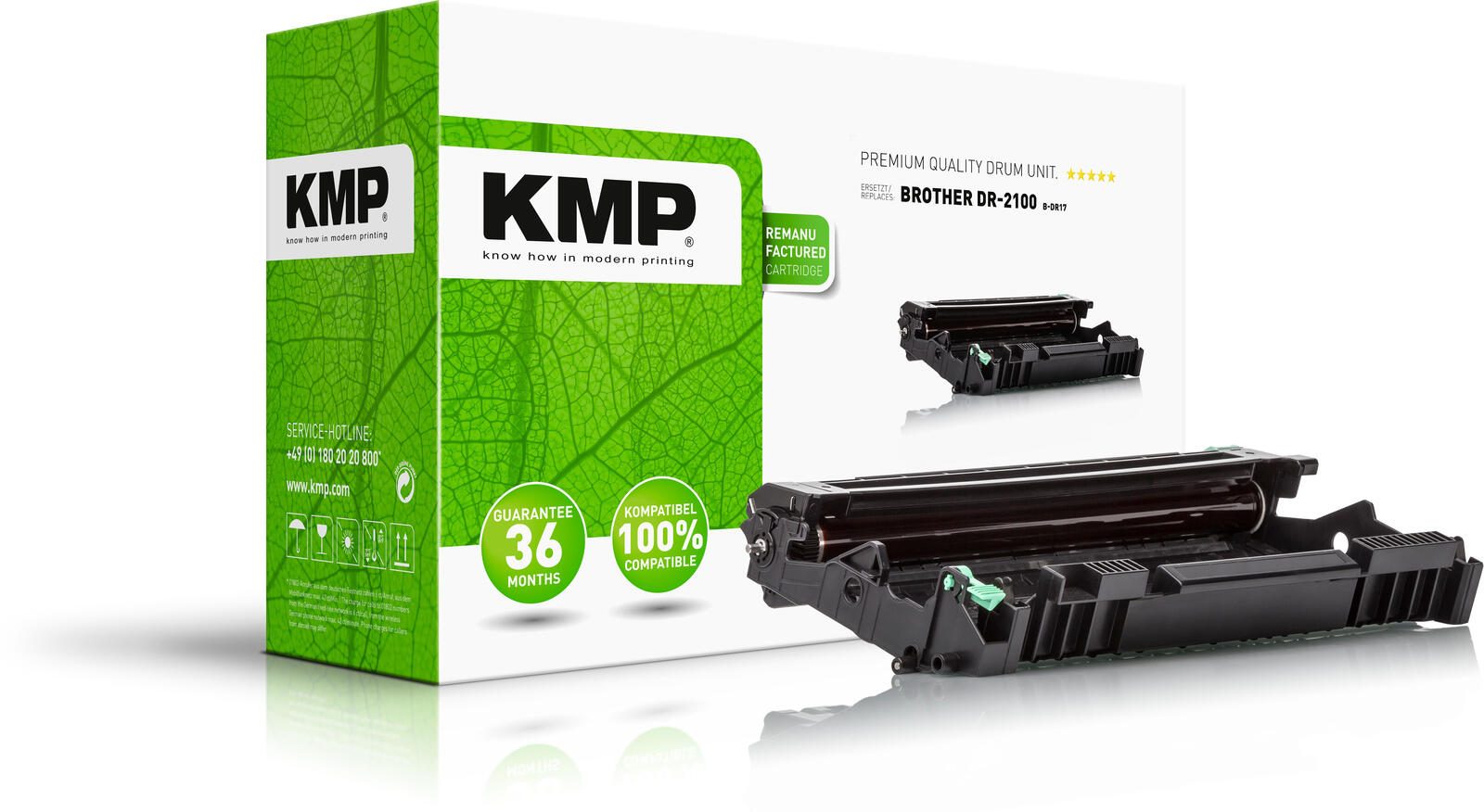 Tambour KMP B-DR17 noir compatible avec brother DR-2100