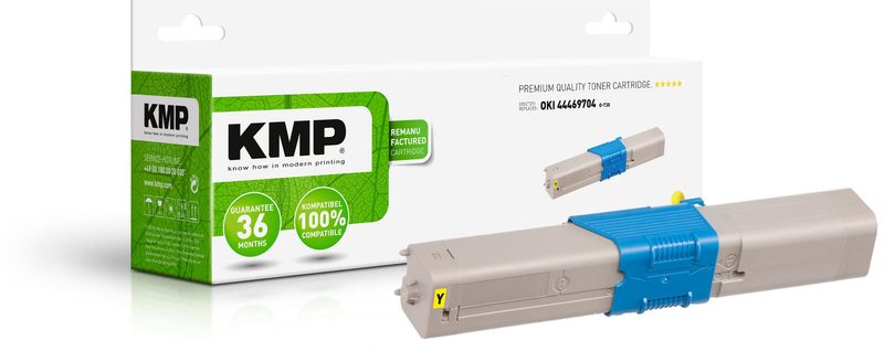 Cartouche toner KMP O-T30 jaune compatible OKI 44469704