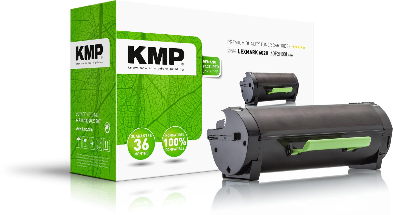 Cartouche de toner KMP L-T54 noir compatible LEXMARK 60F2H00
